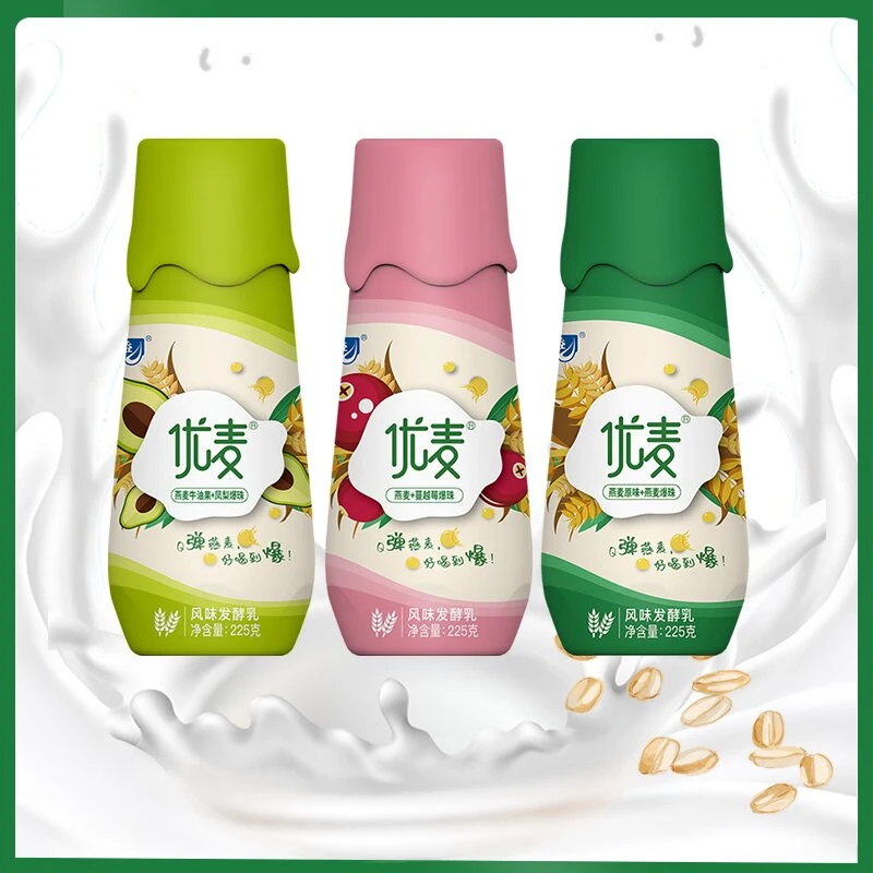 【得益】优麦风味发酵乳225g塑瓶早餐必备营养奶