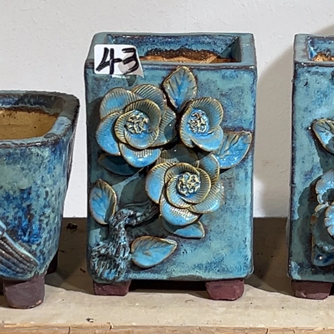 尚雅陶坊多肉花盆，内口径9×8