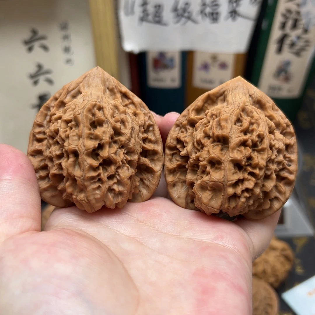 文玩核桃把件49官帽