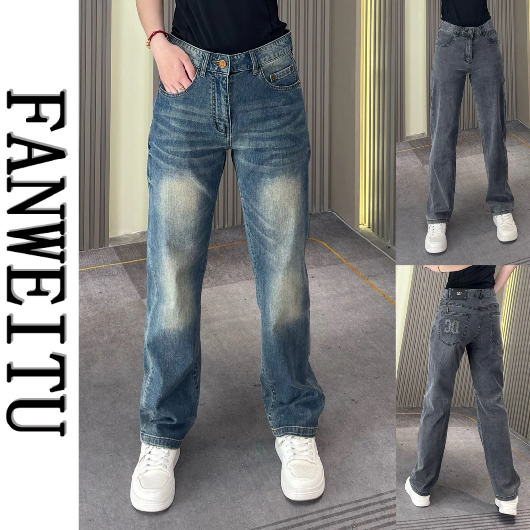 夏季高端男士长绒棉直筒牛仔裤时尚痞帅微弹透气修身显瘦长裤3310