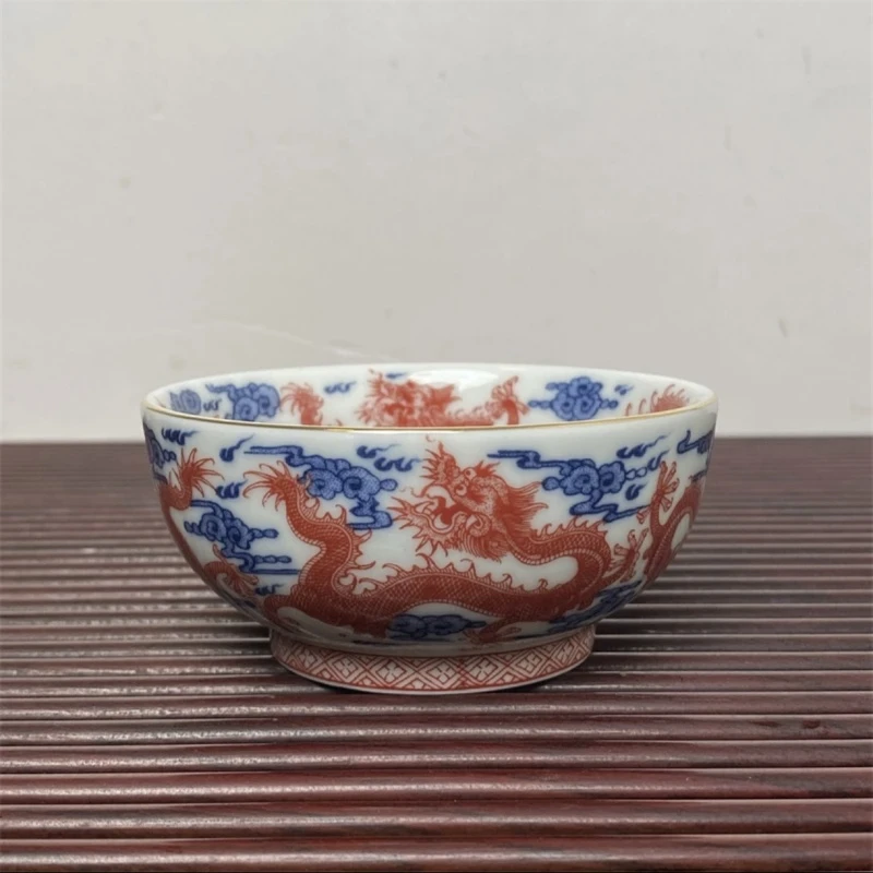 （旗舰号）老陶泥红龙小碗杯（安全包装）