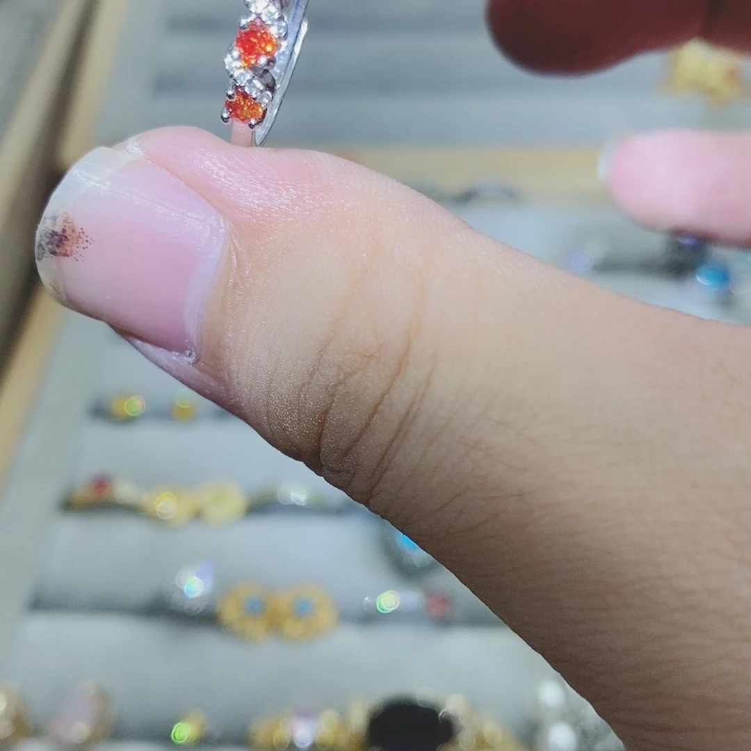 【闪购商品】水晶戒指银S925镶嵌