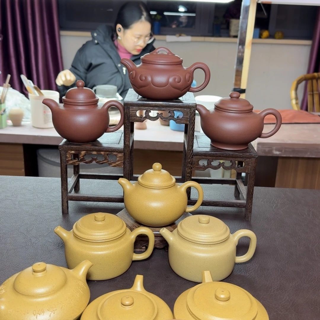 灌***茶茶壶紫砂半手工零添加合欢舒合仲芳周盘紫砂壶微瑕