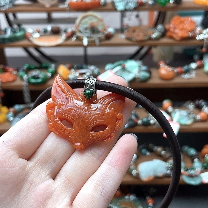 龙***蒋翡翠未镶嵌耳饰饰品