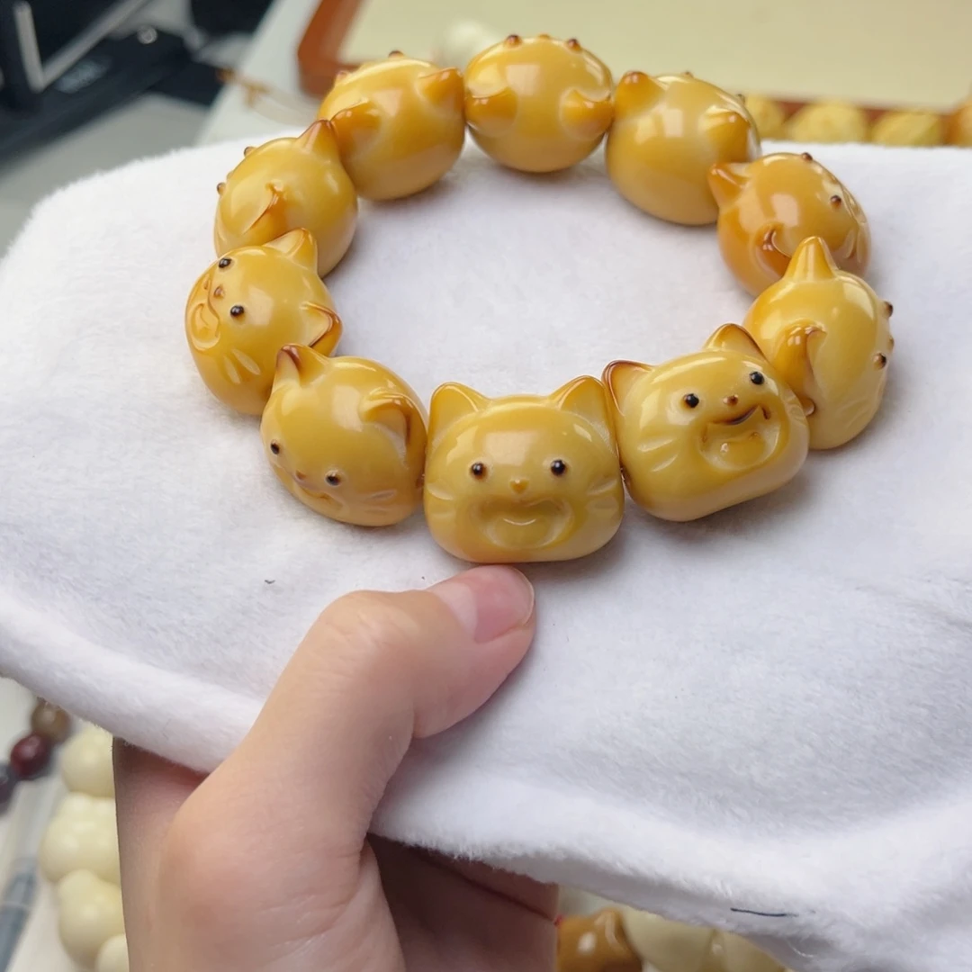 吊坠菩提根/象牙果象牙果大笑猫23mm