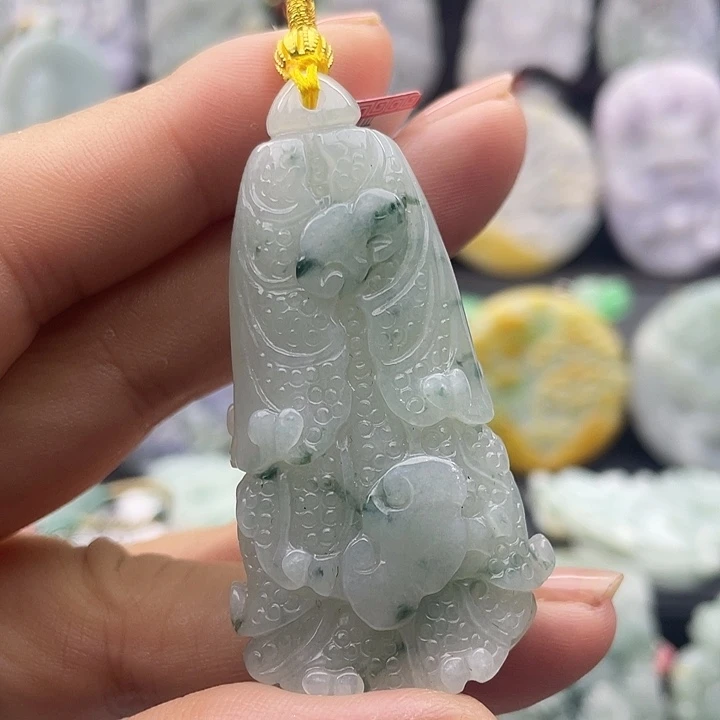 翡翠未镶嵌颈饰天然翡翠