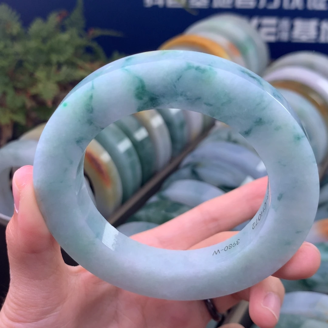 定制翡翠未镶嵌手镯定制不退不换