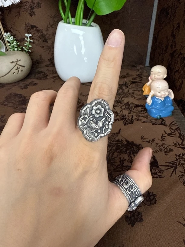 925银戒指 小郑家纯银戒指