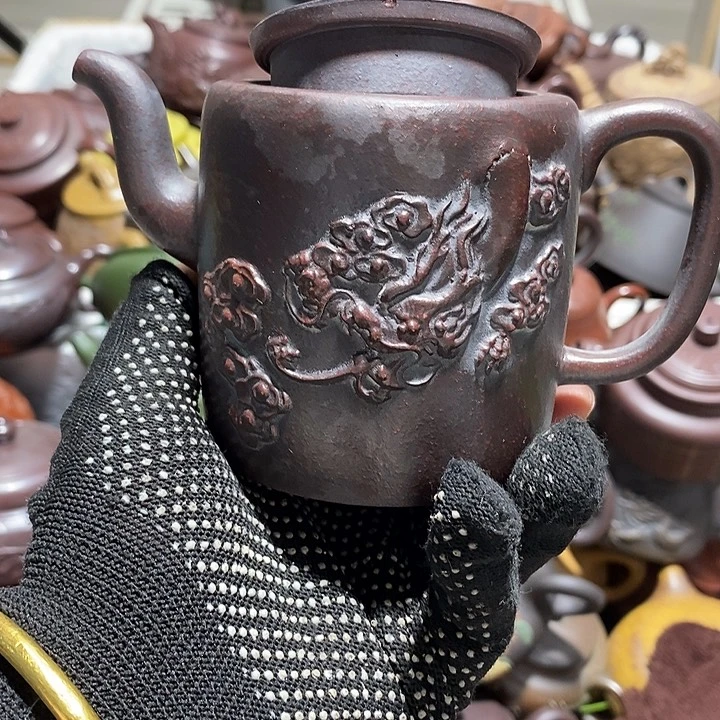 紫砂茶壶盖磕微瑕