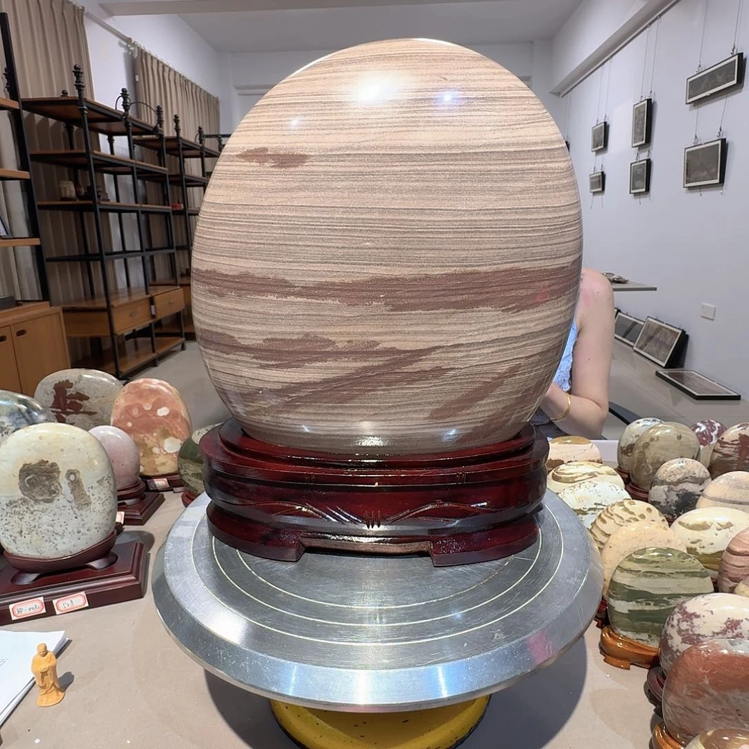 25×30×10长江画面石摆件