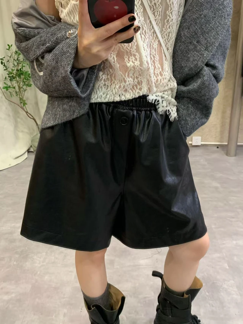 YOUER DENG 老板娘自留皮裤