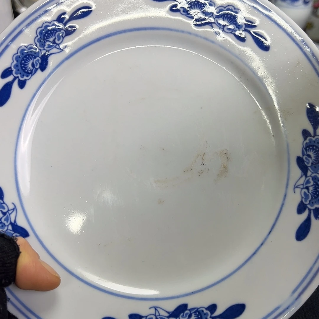 盘景德镇陶瓷青花贴花盘