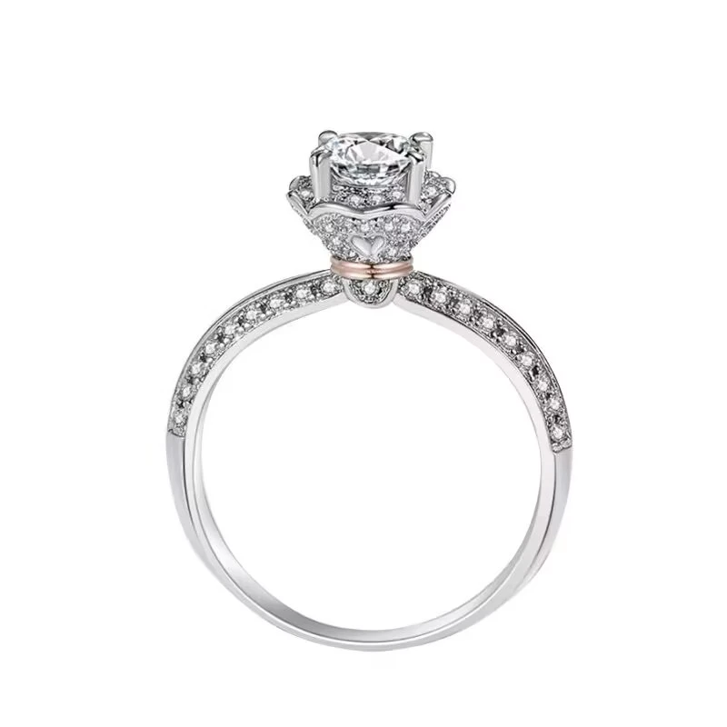 【库利南之星】KLNZX 高端奢华定制款   手捧花戒指1ct   J041