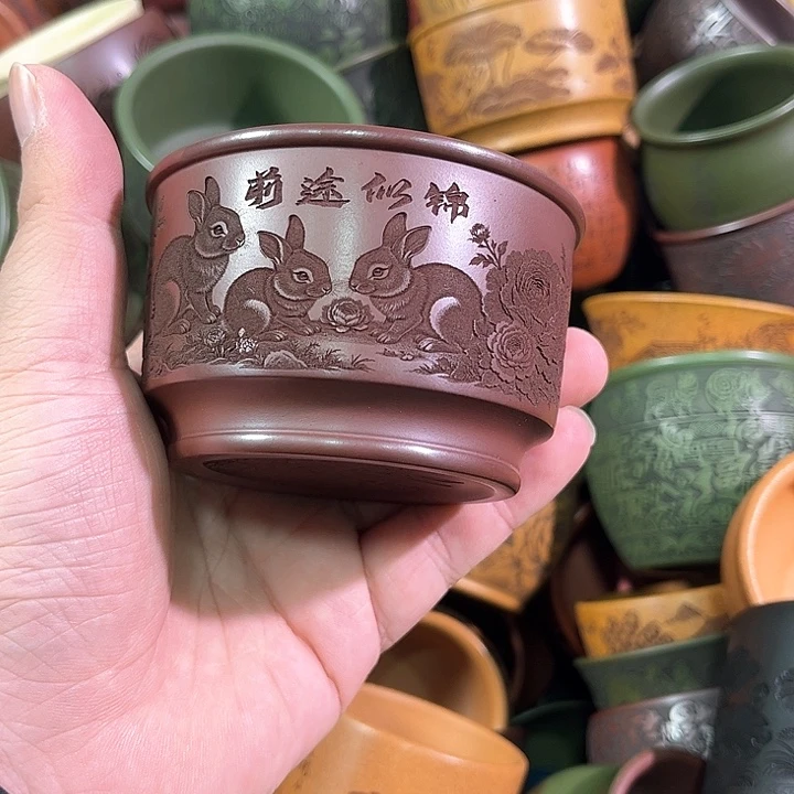 茶杯紫砂全手工紫砂主人杯