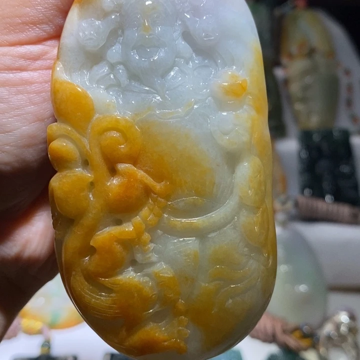 翡翠未镶嵌吊坠(不含链)