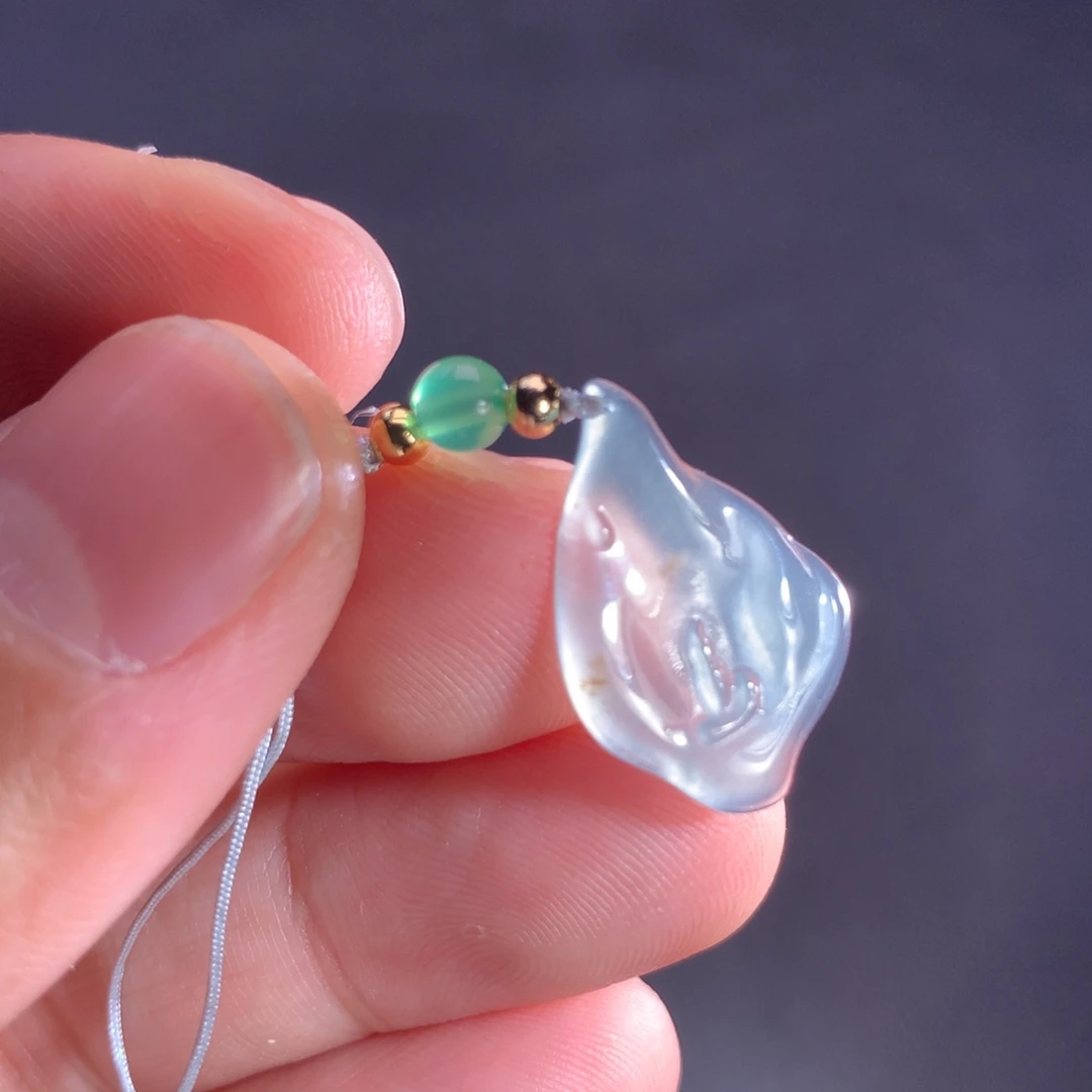 翡翠未镶嵌颈饰天然A货翡翠时尚气质女款吊坠挂坠