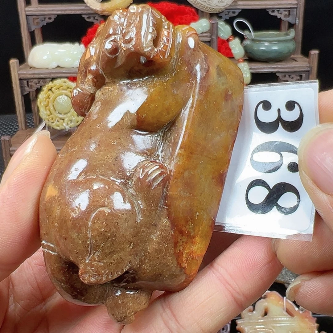 和田玉未镶嵌挂件