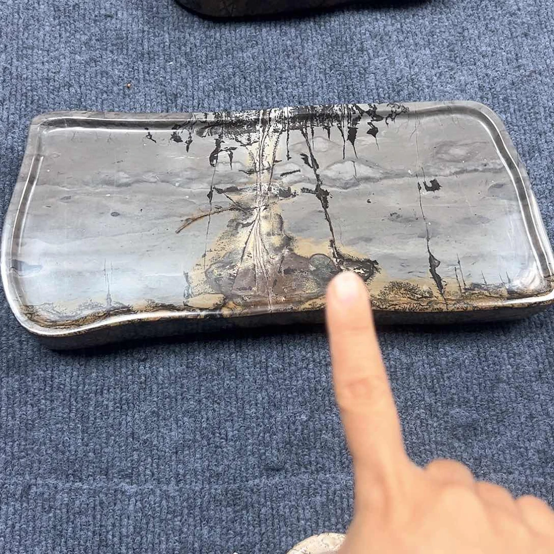 广西石广西天然国画石