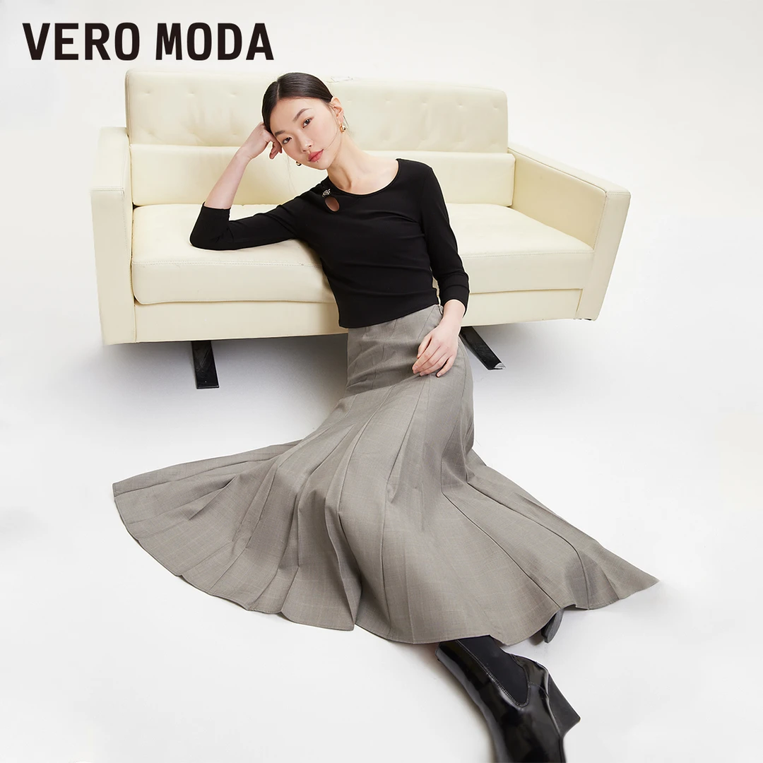 【达人专属】Vero Moda半身裙长裙洋气百搭时尚休闲324116032