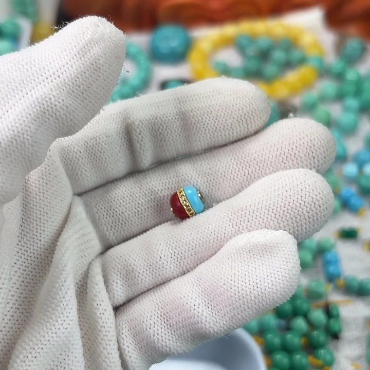 H***r南红玛瑙未镶嵌手链绿松石