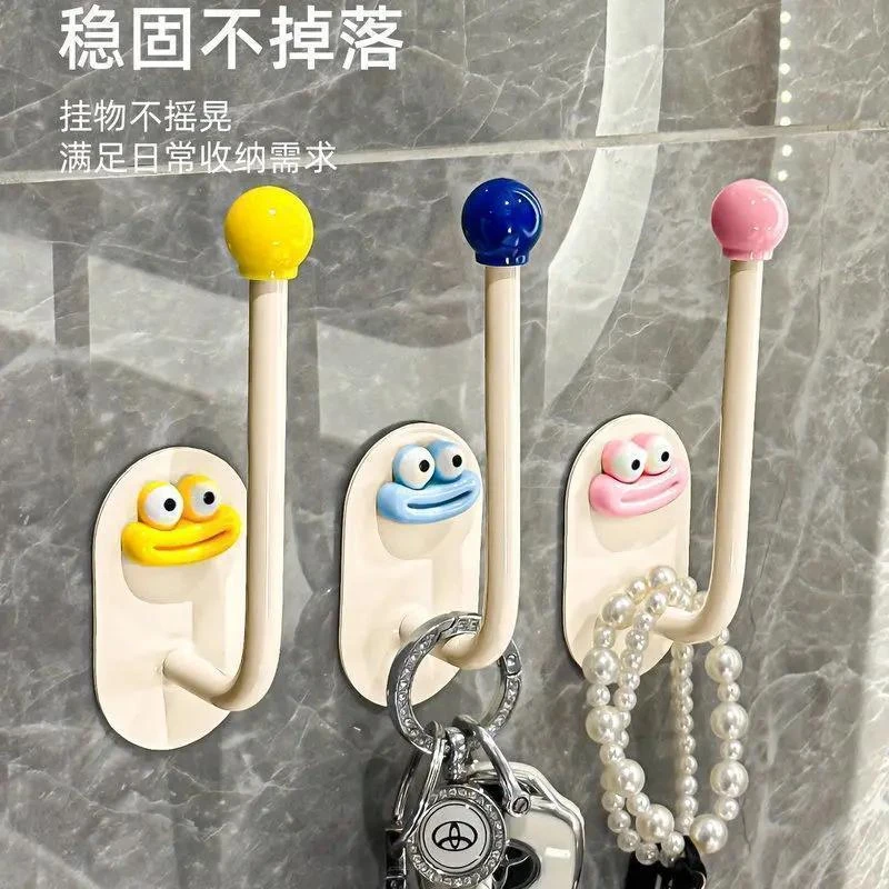 发圈发箍粘钩卫生间收纳架发夹皮筋头绳挂钩首饰品发绳收纳架塑