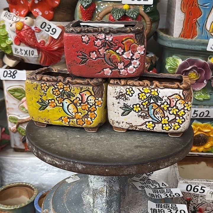 粗陶材质多肉花盆