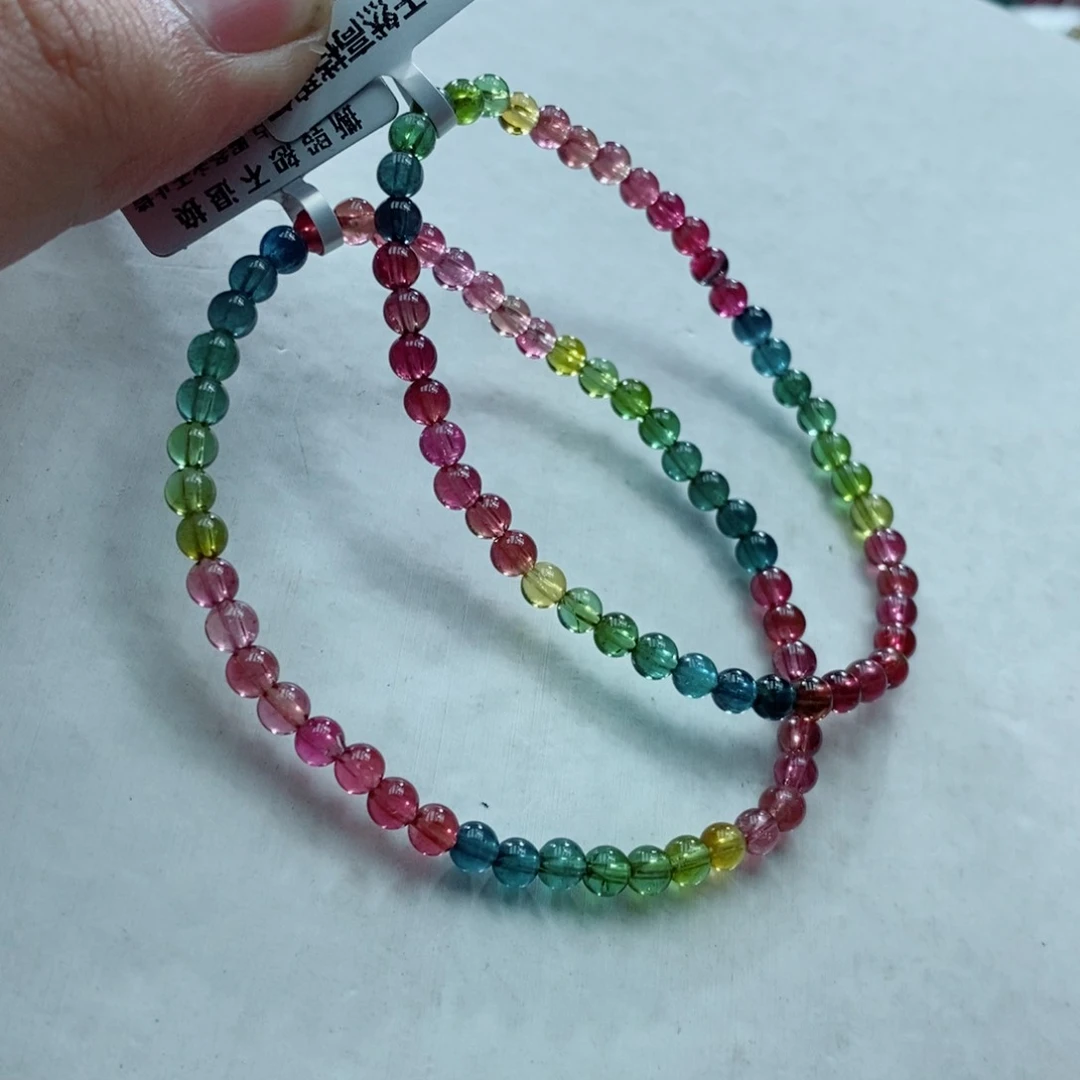 碧玺手链未镶嵌多样性发一条