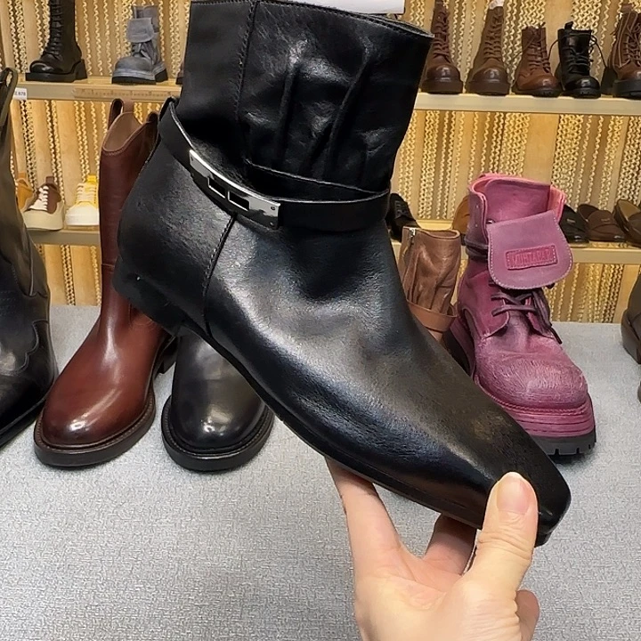 不***号25号黑色38码短靴