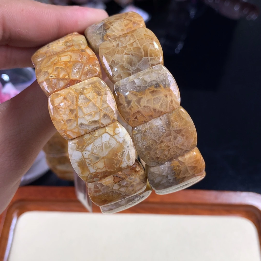 硅化珊瑚（珊瑚玉）未镶嵌吊坠(赠链)19号万花筒单价128