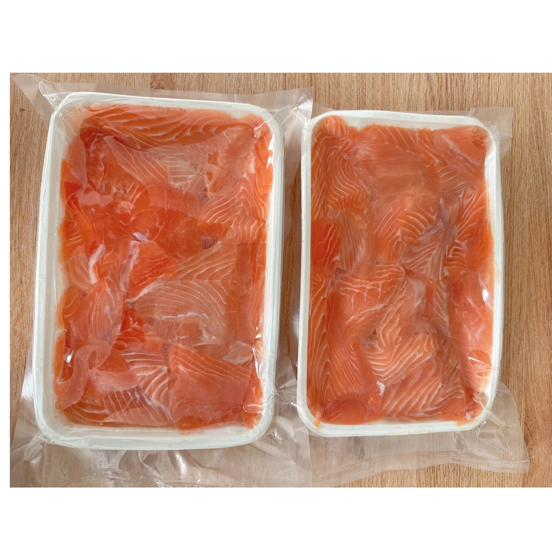 【万成专属】冷冻大西洋鲑鱼挪威三文鱼碎肉(大小随机)熟吃一份2包