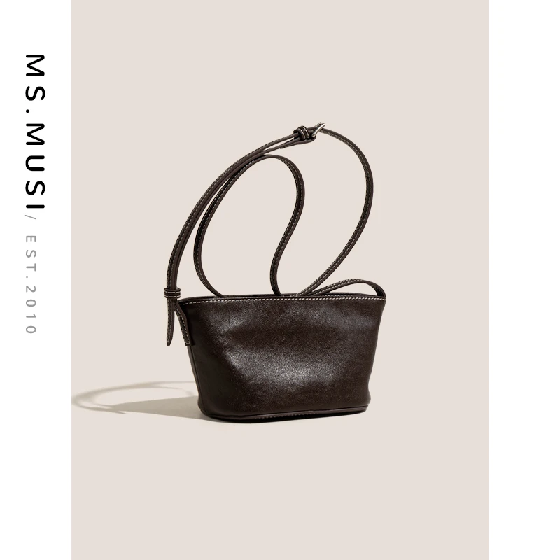 ms.musi2025年早春新款头层植鞣女士小包包百搭小巧帆船包#96929