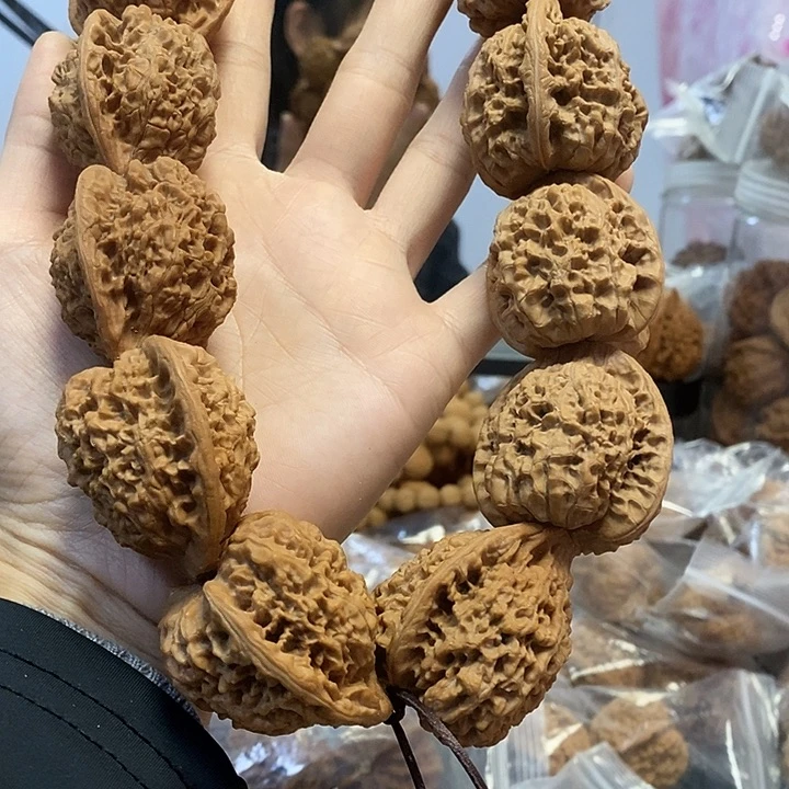 把件文玩核桃39官帽手持油