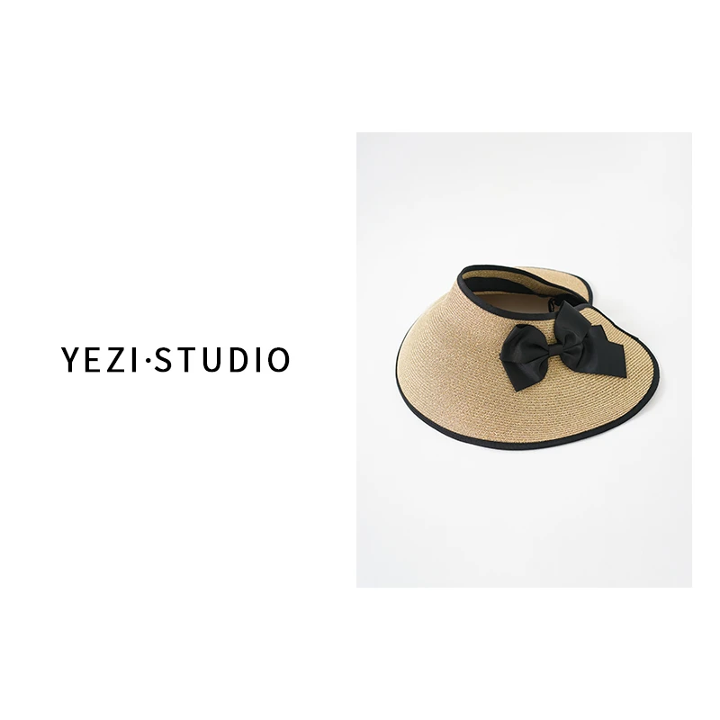 【茱莉亚】优雅气质可折養蝴蝶结空顶草帽遮阳帽25147001-3/22