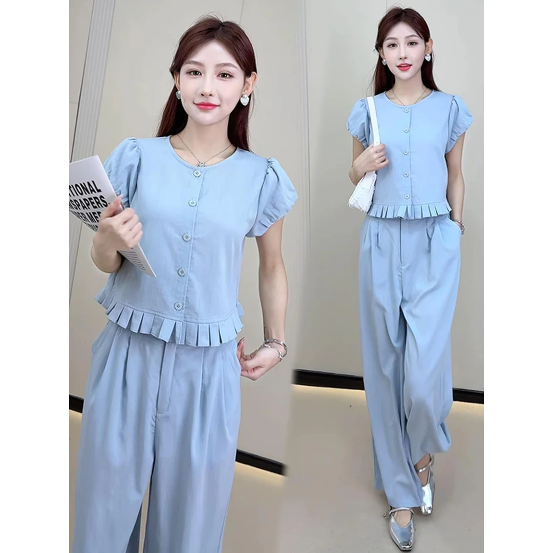 时尚套装女装上衣仙女风复古港风宽松极简风洋气