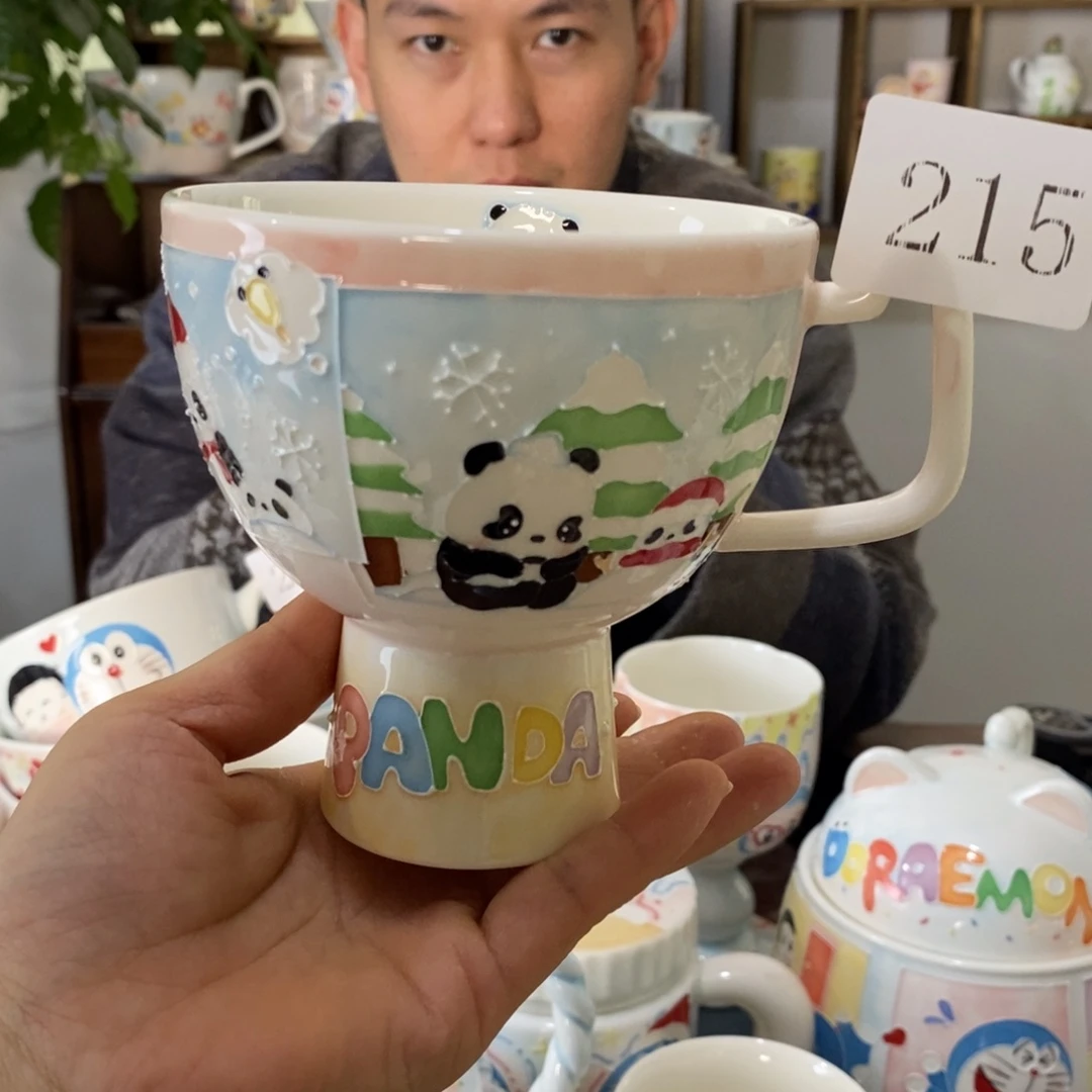 瓷片景德镇釉下彩手绘