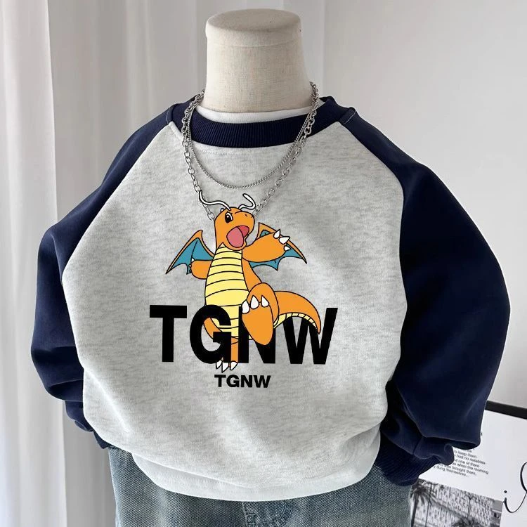 童装节奏盒子男童卫衣儿童长袖春秋童装新款宝宝卡通小童潮牌上衣