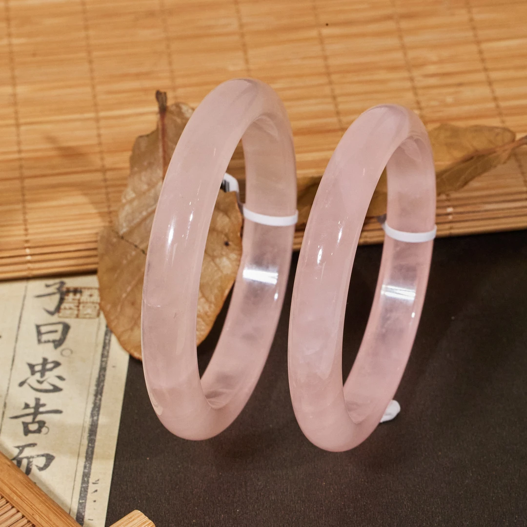 非遗好物分享【歪歪】粉水晶手镯（多样性发一）XB-N9281