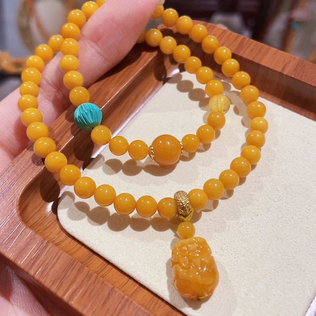 蜜蜡未镶嵌手链手串