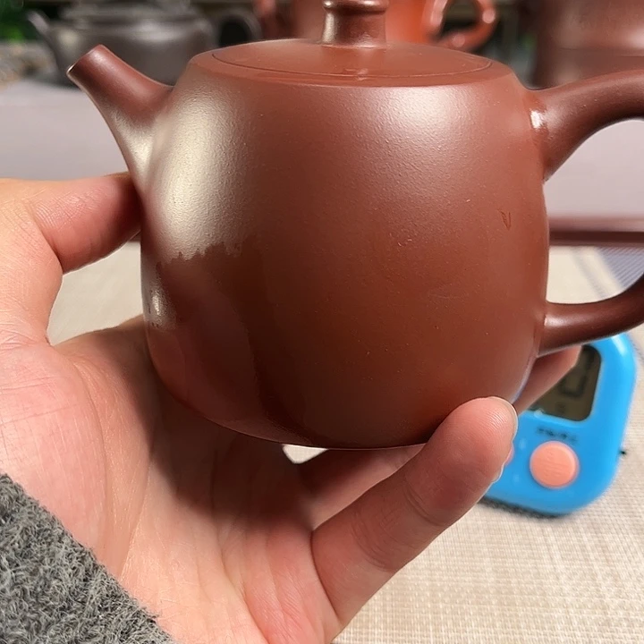 圆***道紫砂茶杯宜兴原矿手工紫砂壶