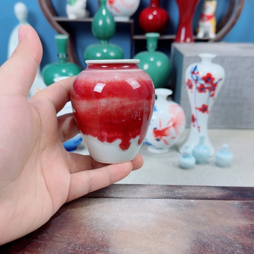 陶瓷手工小花器摆件