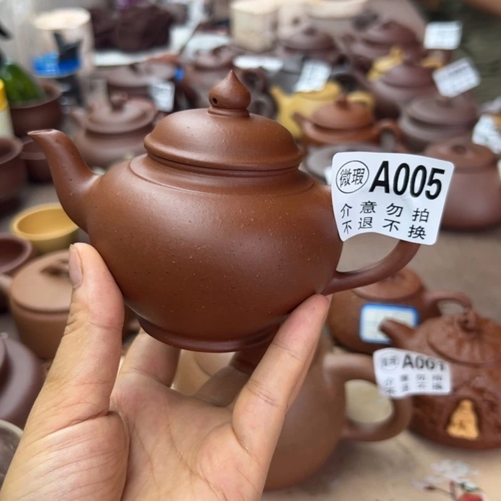 立***冬紫砂茶壶朱泥大瑕疵230