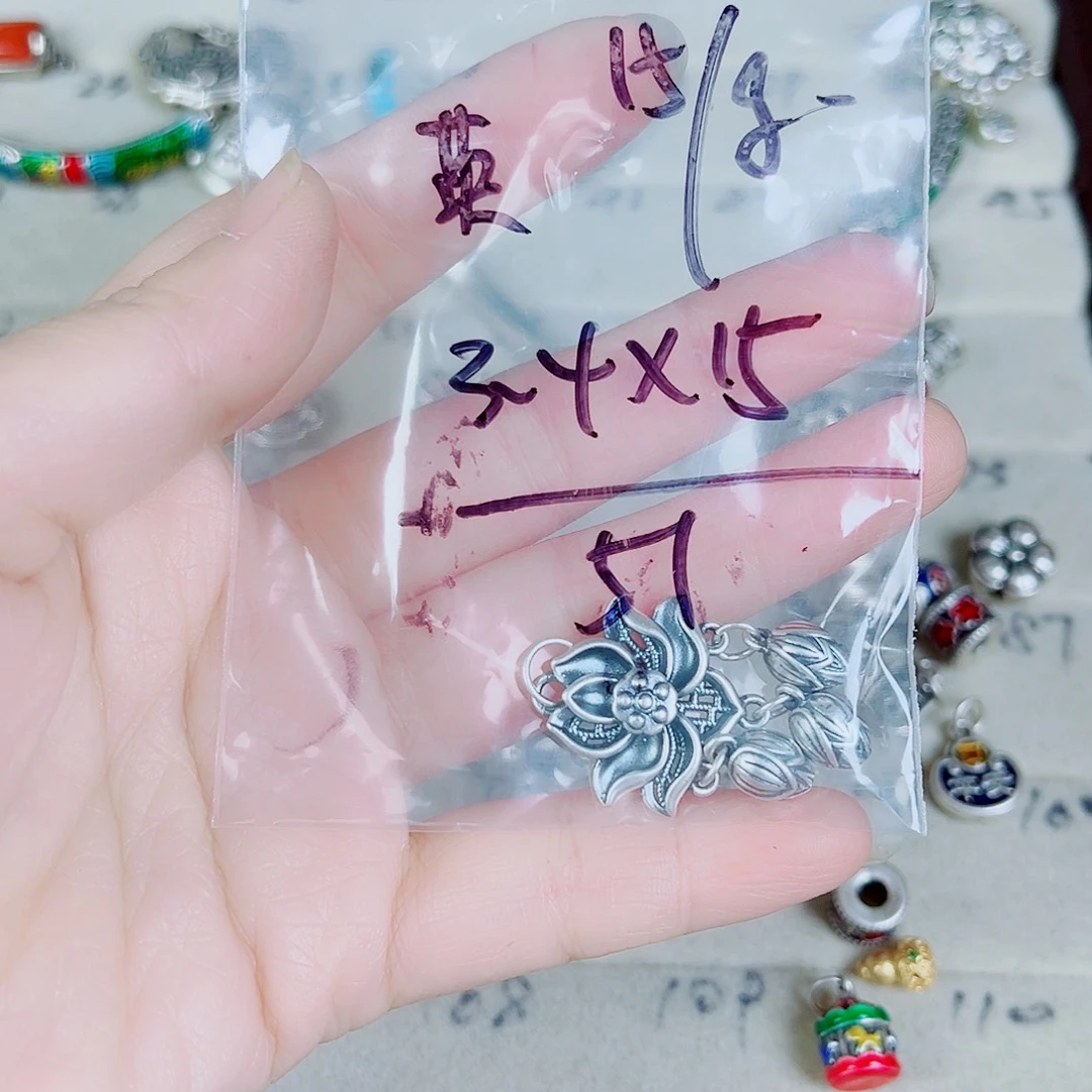 珐琅足银足银配件