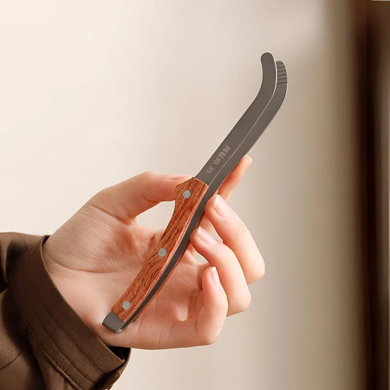 纯钛茶夹镊子茶具加厚防滑防烫茶夹茶夹子镊子茶道用具茶盘用具