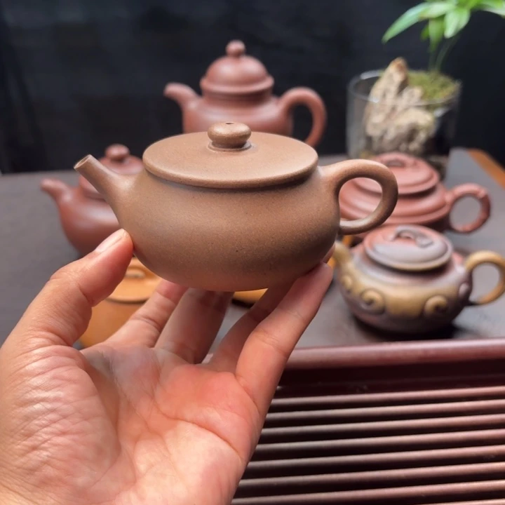 茶壶紫砂微瑕福利白麻子紫泥半手容量140