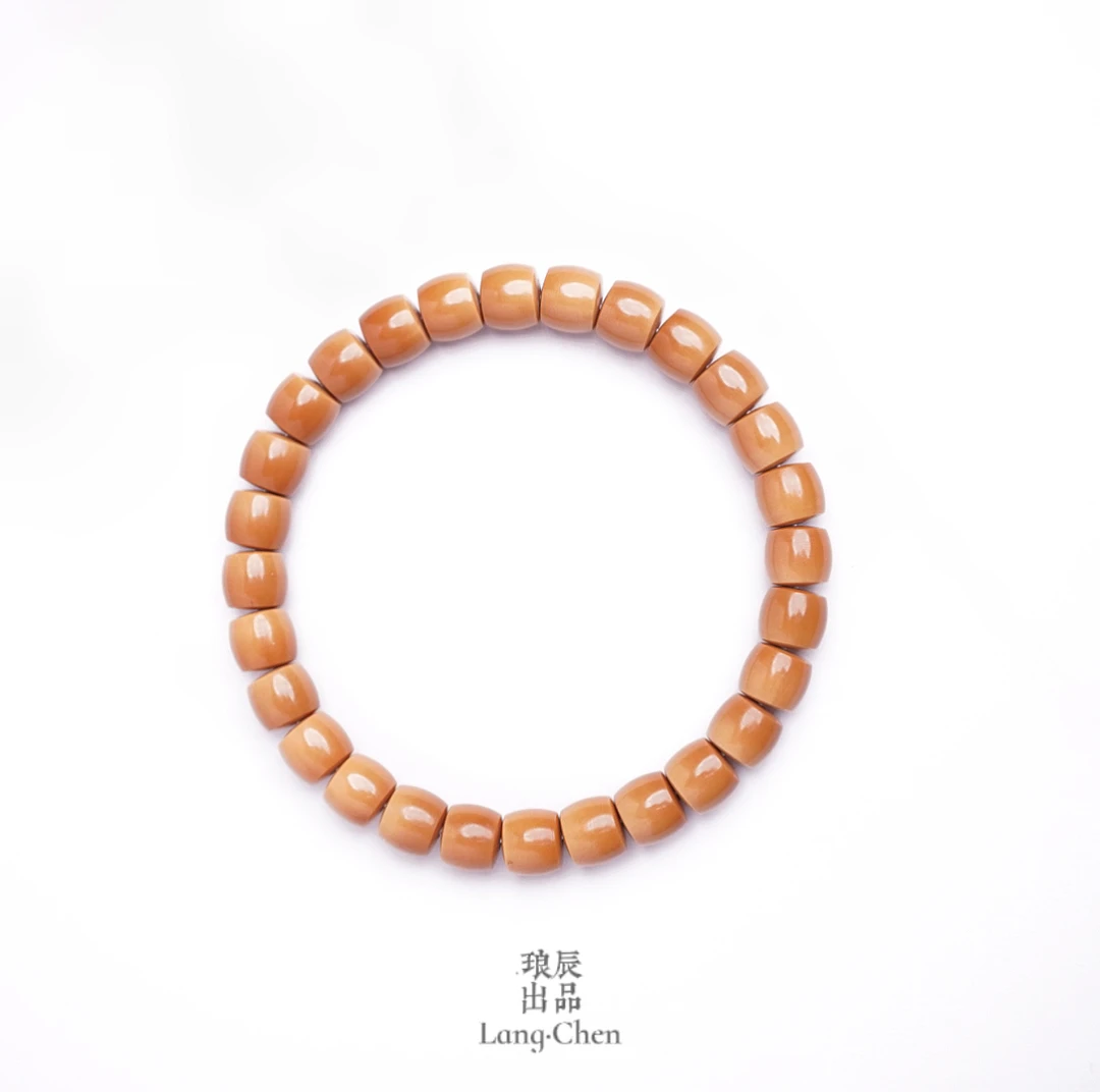 6MM S+ 红料极限弧老挝橄榄核尖单圈 琅辰出品