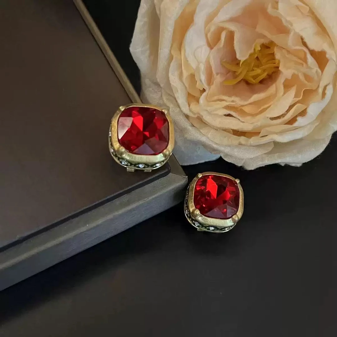 铜合金仿水晶耳饰 【3917】Emily Vintage珍藏款