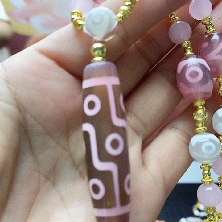 玛瑙/玉髓合金颈饰