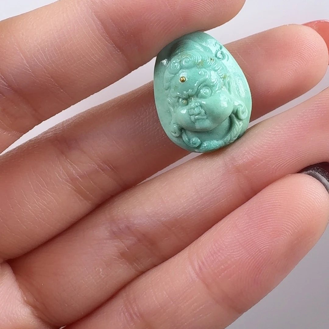 绿松石未镶嵌挂件