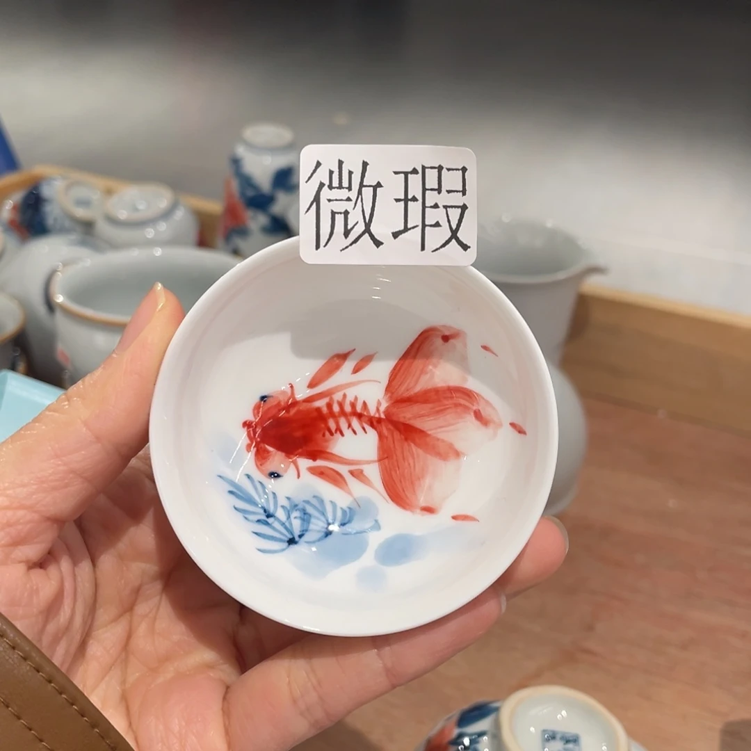 有瑕釉下彩纯手绘