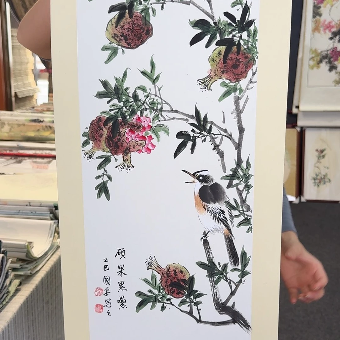 纯手绘国画作品好看